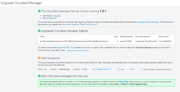 cloudera manage 7.3.1